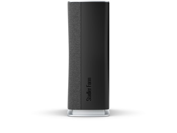Roger little air purifier by Stadler Form in black as side view