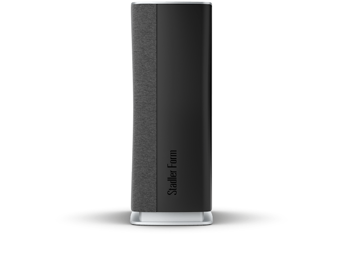 Roger little air purifier by Stadler Form in black Roger little air purifier by Stadler Form in black as side view