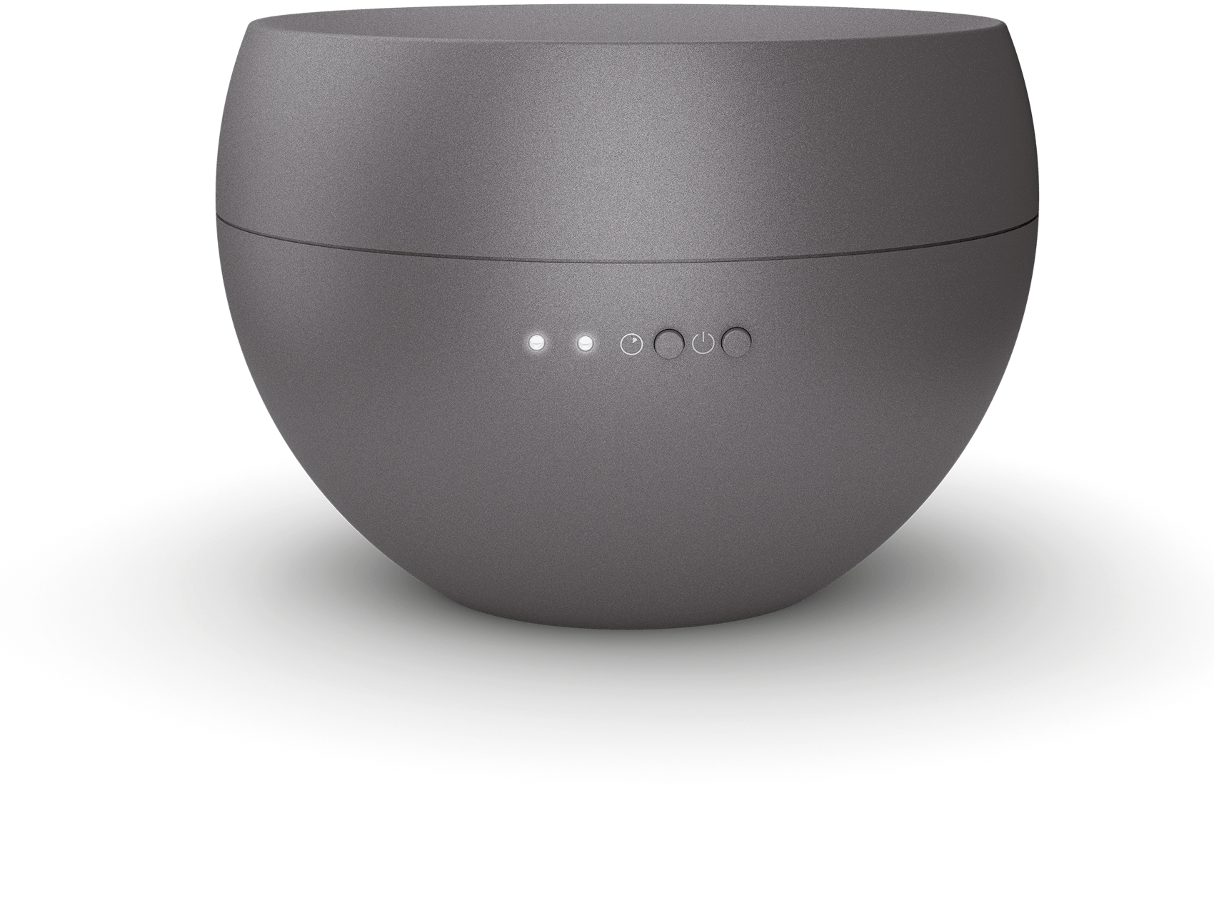 Jasmin aroma diffuser by Stadler Form in titanium as front view