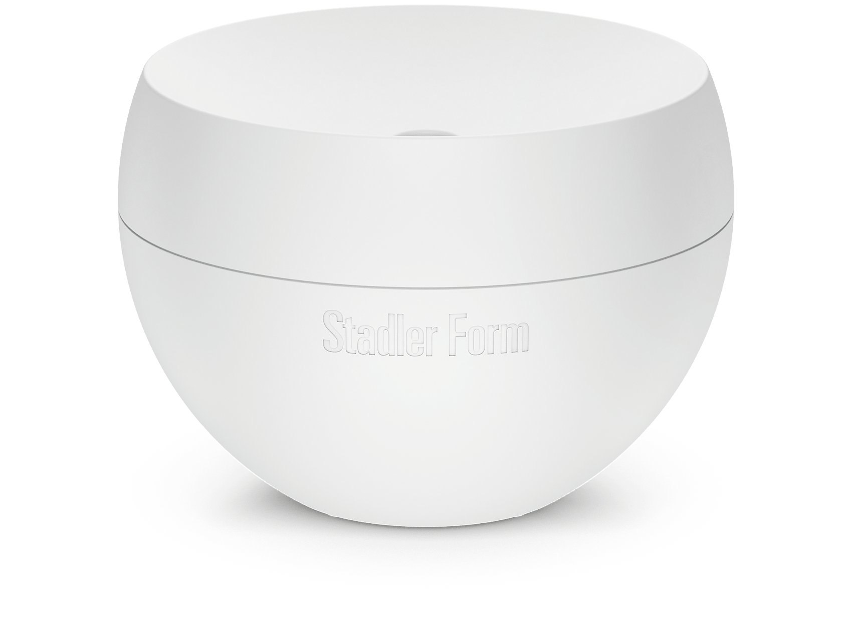 Jasmine mobile aroma diffuser by Stadler Form in white as perspective view