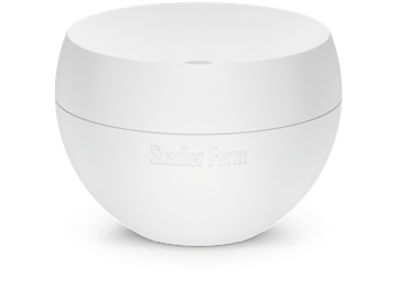 Jasmine mobile aroma diffuser by Stadler Form in white as perspective view
