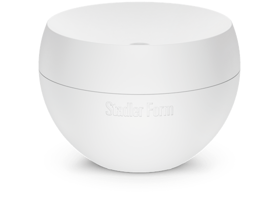 Jasmine mobile aroma diffuser by Stadler Form in white as perspective view