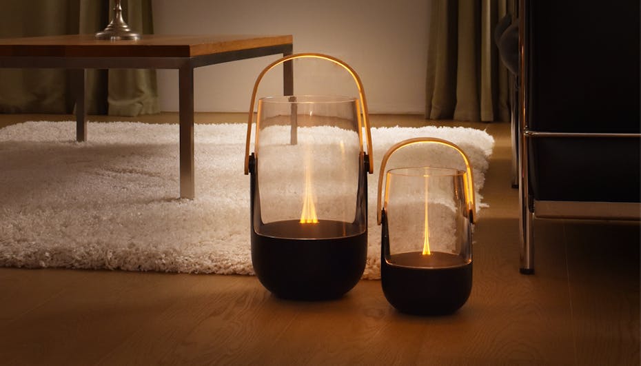 Sophie aroma diffuser and lantern from Stadler Form in a dark environment Sophie aroma diffuser and lantern from Stadler Form in a dark environment