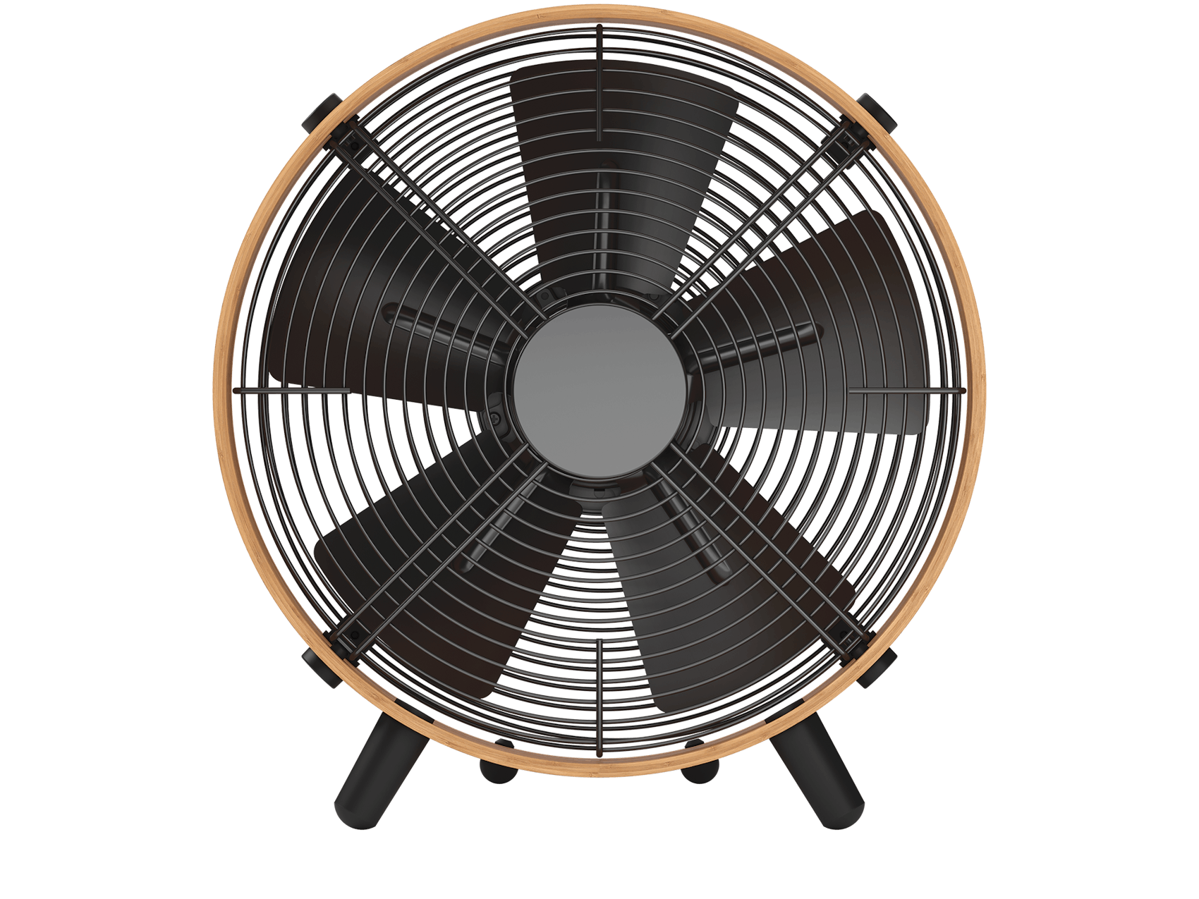 Otto bamboo fan by Stadler Form as front view