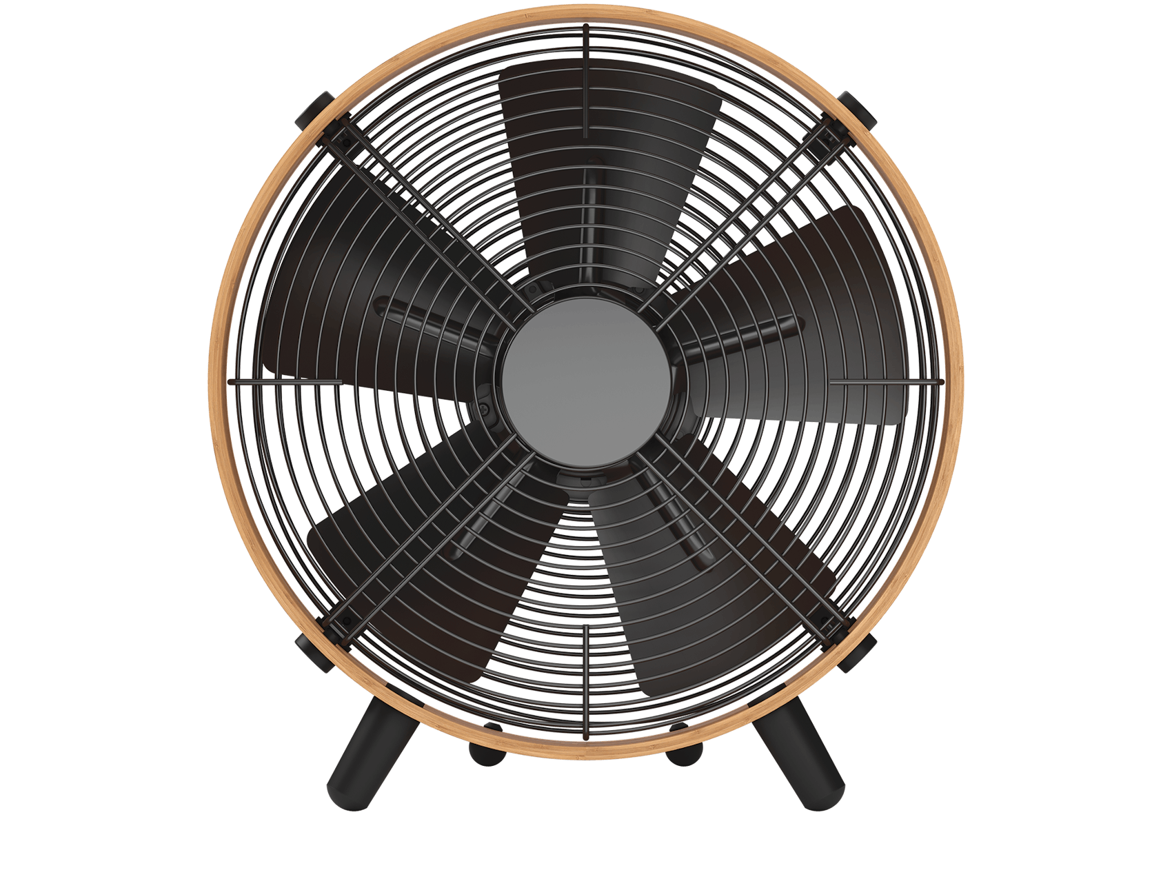 Otto bamboo fan by Stadler Form Otto bamboo fan by Stadler Form as front view