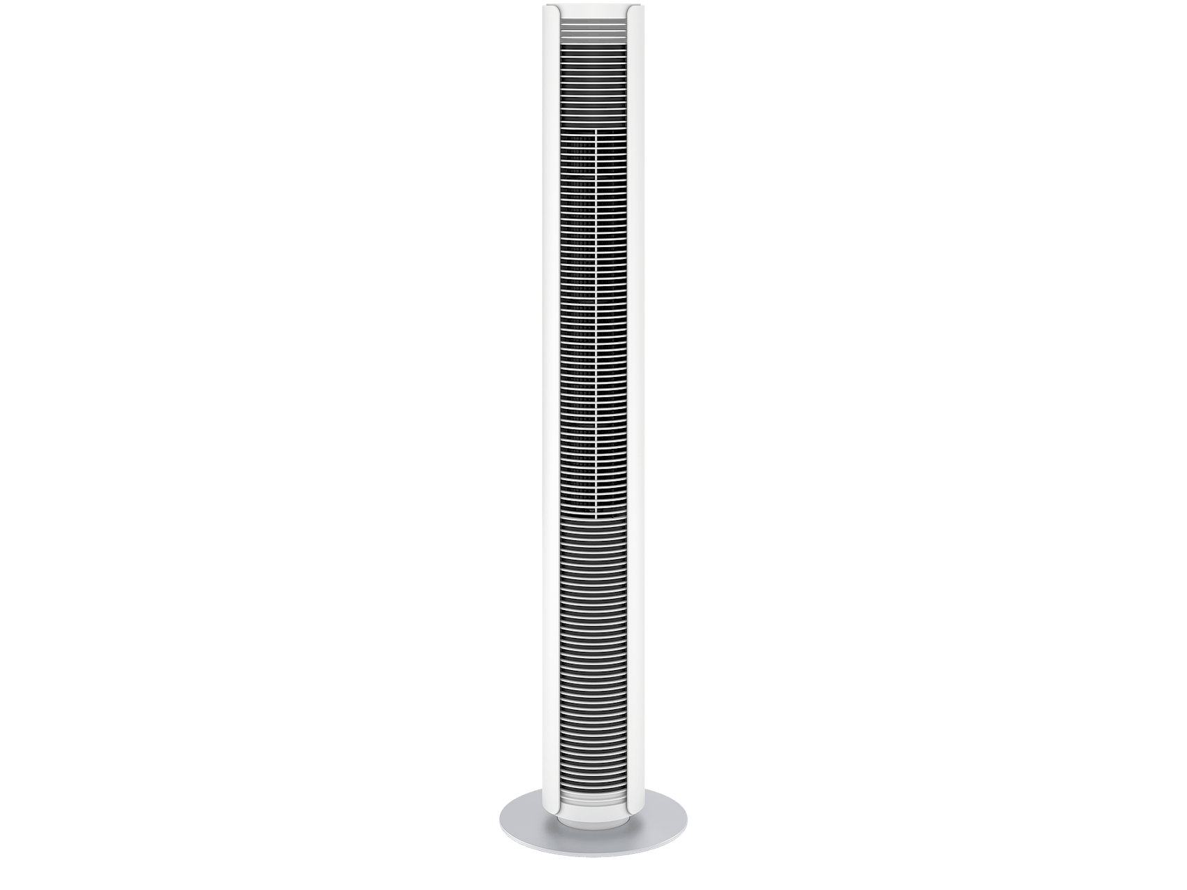 Peter tower fan by Stadler Form in white as front view