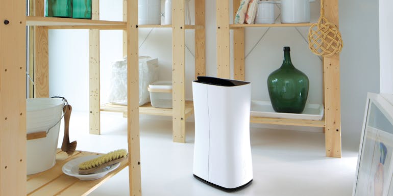 Stadler Form Theo Dehumidifier Stadler Form Theo dehumidifier in the basement