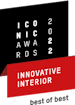 Logo Iconic Awards 2022 best of best Ben humidifier by Stadler Form Logo Iconic Awards 2022 best of best Ben humidifier by Stadler Form