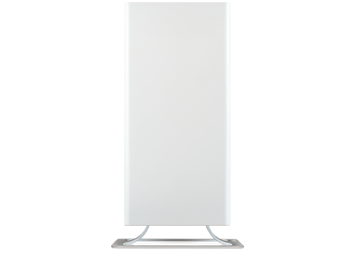 Viktor air purifier by Stadler Form in white as side view