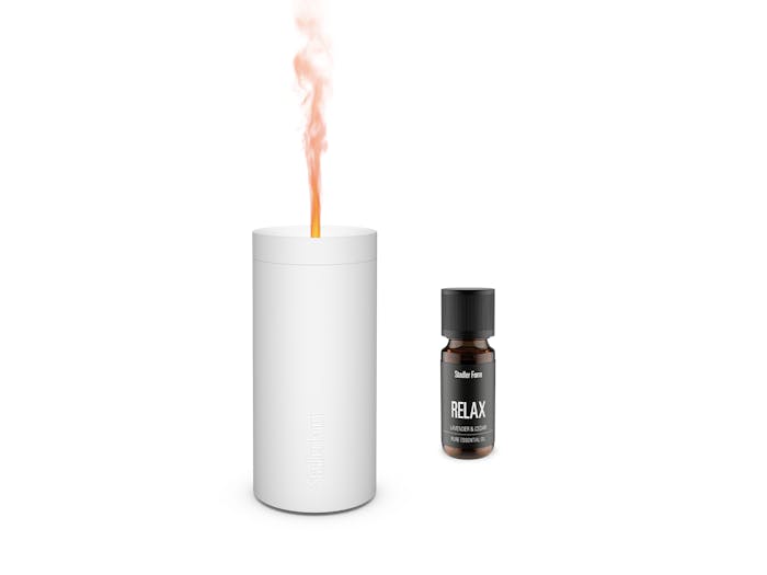 Lucy aroma diffuser white bundle by Stadler Form with Relax essential oil