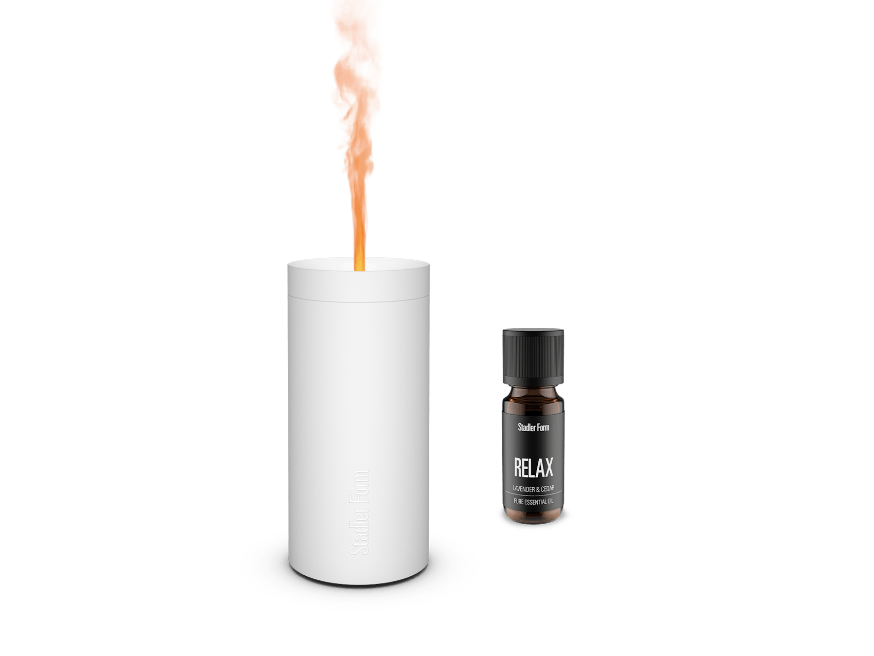 Lucy aroma diffuser white bundle by Stadler Form with Relax essential oil Lucy aroma diffuser white bundle by Stadler Form with Relax essential oil