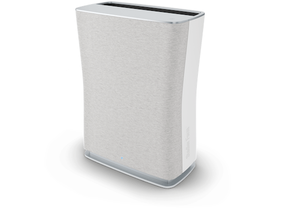 Purificateur d'air Roger Little par Stadler Form en blanc Purificateur d'air Roger Little par Stadler Form en blanc, vue en perspective