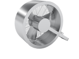 Q design fan by Stadler Form as perspective view
