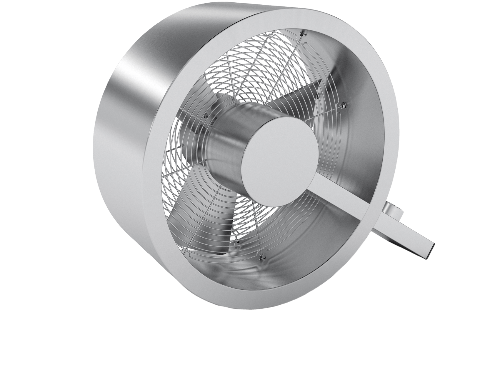 Q design fan by Stadler Form as perspective view