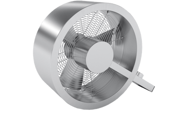 Q Design Ventilator von Stadler Form Q Design-Ventilator von Stadler Form in perspektivischer Ansicht