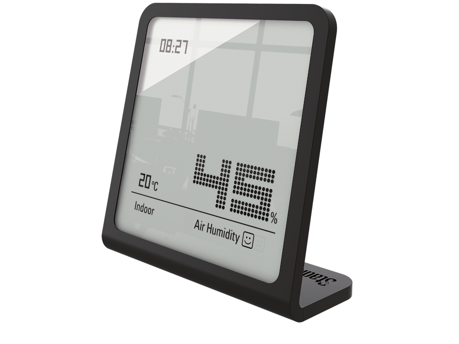 Selina hygrometer by Stadler Form in black Selina hygrometer by Stadler Form in black as perspective view