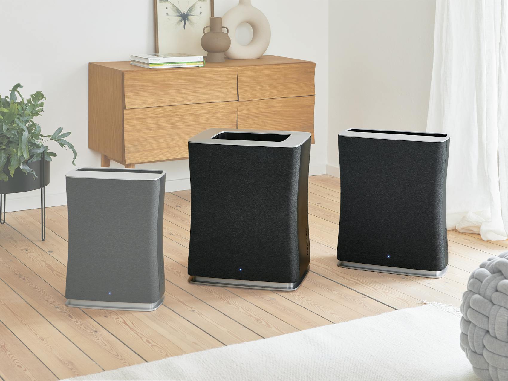 Visualization for suitable air purifier model of our Roger family Visualization for suitable air purifier model of our Roger family