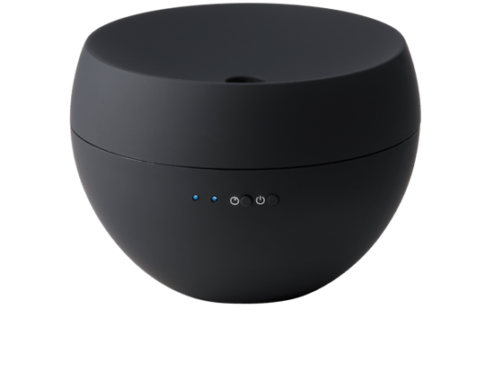 Jasmin aroma diffuser by Stadler Form in black as perspective view