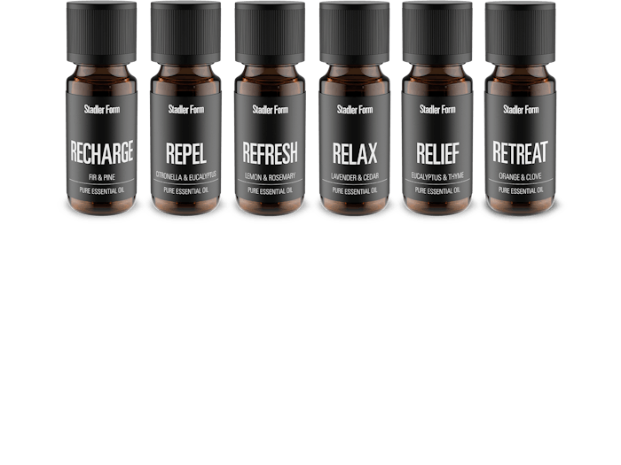 6-pack of essential fragrance oils from Stadler Form, assorted 6-pack of essential fragrance oils from Stadler Form, assorted