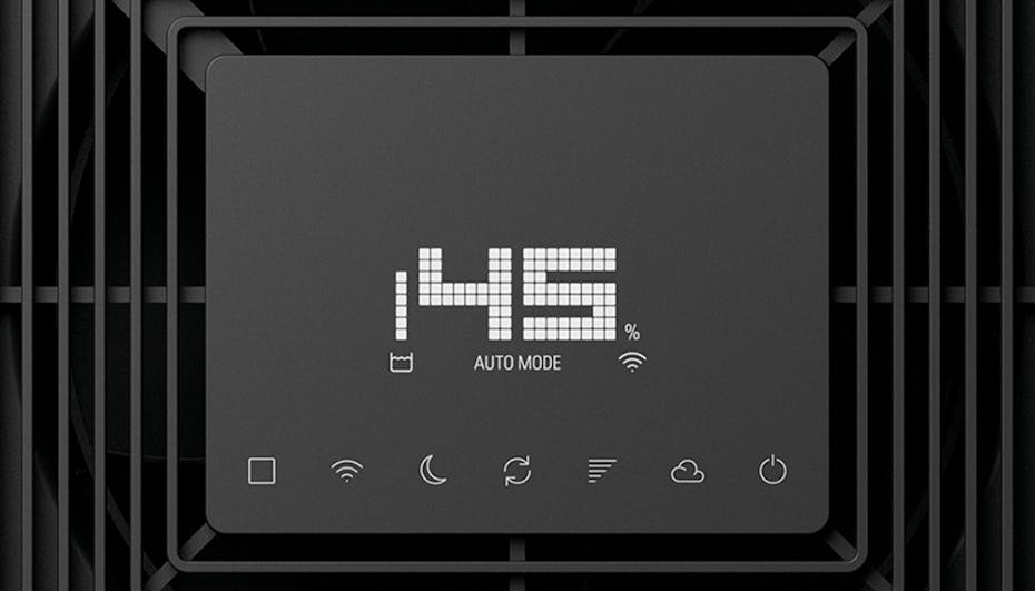User interface of Noah humidifier by Stadler Form