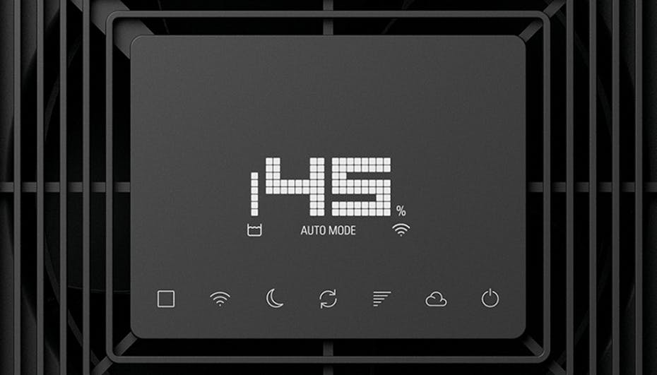User interface of Noah humidifier by Stadler Form User interface of Noah humidifier by Stadler Form