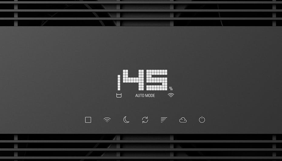User interface of the Noah Pro humidifier from Stadler Form