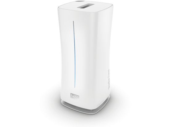 Petit humidificateur Eva par Stadler Form en blanc Eva petit humidificateur par Stadler Form en blanc en vue en perspective