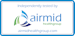 Logo Airmid healthgroup Zertifikat for air purifier Roger little, Roger and Roger big by Stadler Form