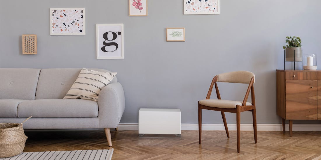 Stadler Form humidifier Oskar big in a living room Stadler Form humidifier Oskar big in a living room