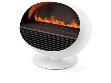 Erik heater by Stadler Form in white as iso view