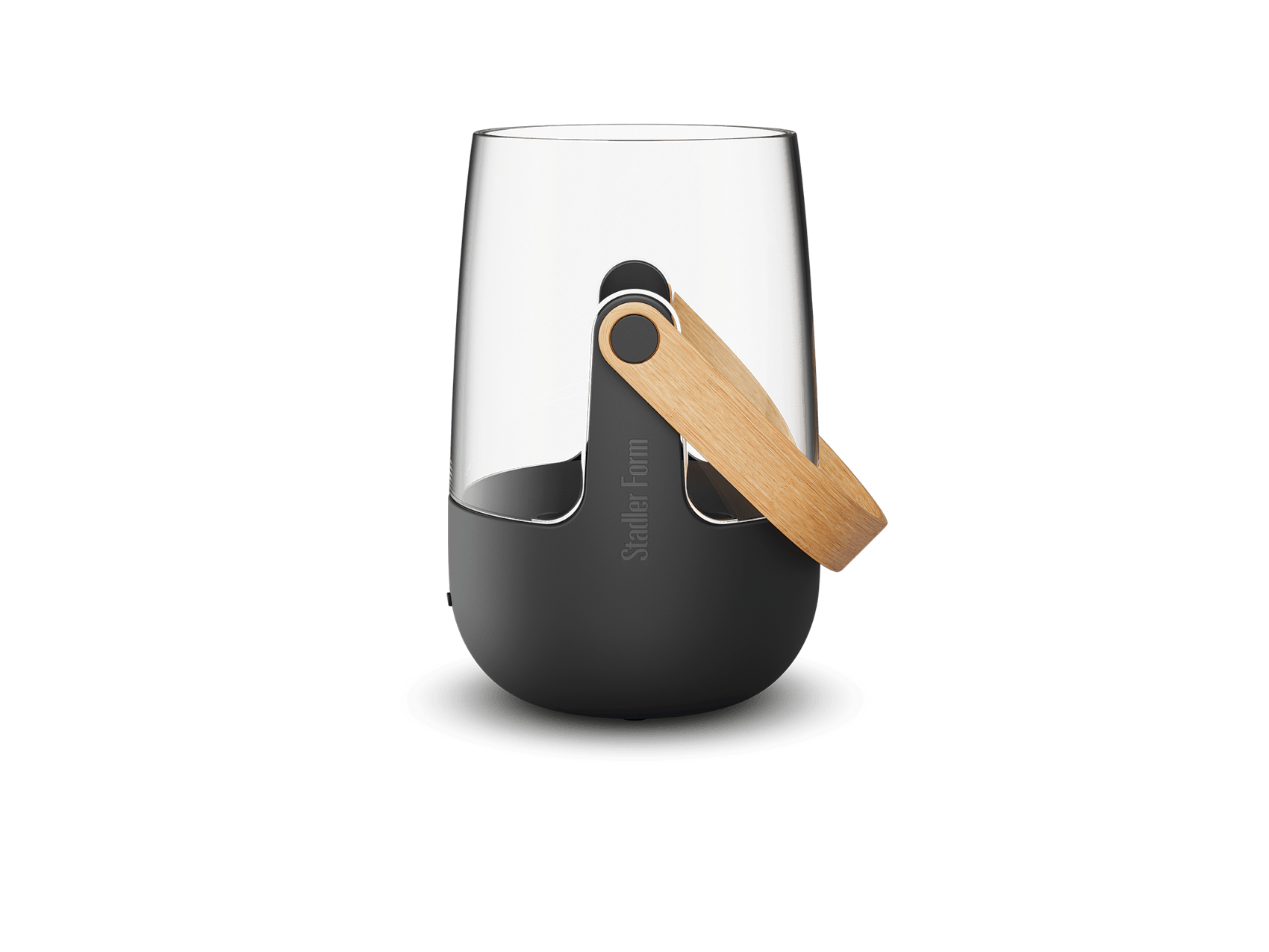 Sophie mini aroma diffuser by Stadler Form in black as side view