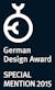 Logo in black for German Design Award 2015 for Oskar humidifier by Stadler Form