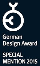 Logo in Schwarz German Design Award 2015 für Oskar Luftbefeuchter von Stadler Form Logo in Schwarz German Design Award 2015 für Oskar Luftbefeuchter von Stadler Form