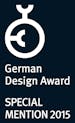 Logo in black German Design Award 2015 for Oskar humidifier by Stadler Form Logo in black German Design Award 2015 for Oskar humidifier by Stadler Form