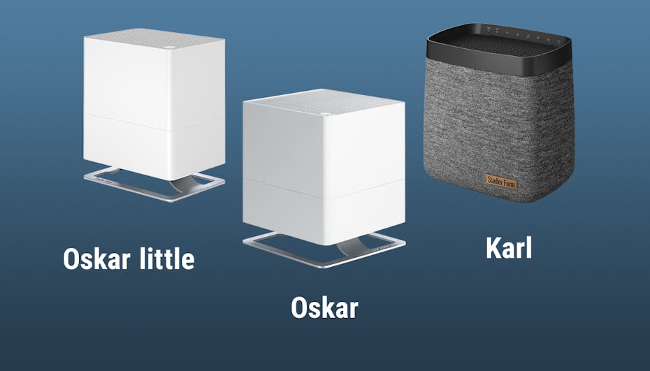Visualisierungsbild für die Kompatibilität der Schutzabdeckung mit den Luftbefeuchtern Oskar little, Oskar und Karl Visualisierungsbild für die Kompatibilität der Schutzabdeckung mit den Luftbefeuchtern Oskar little, Oskar und Karl