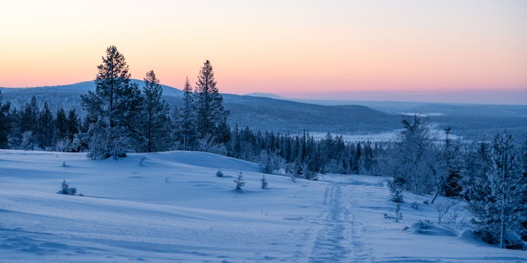 Winter landscape in Finland