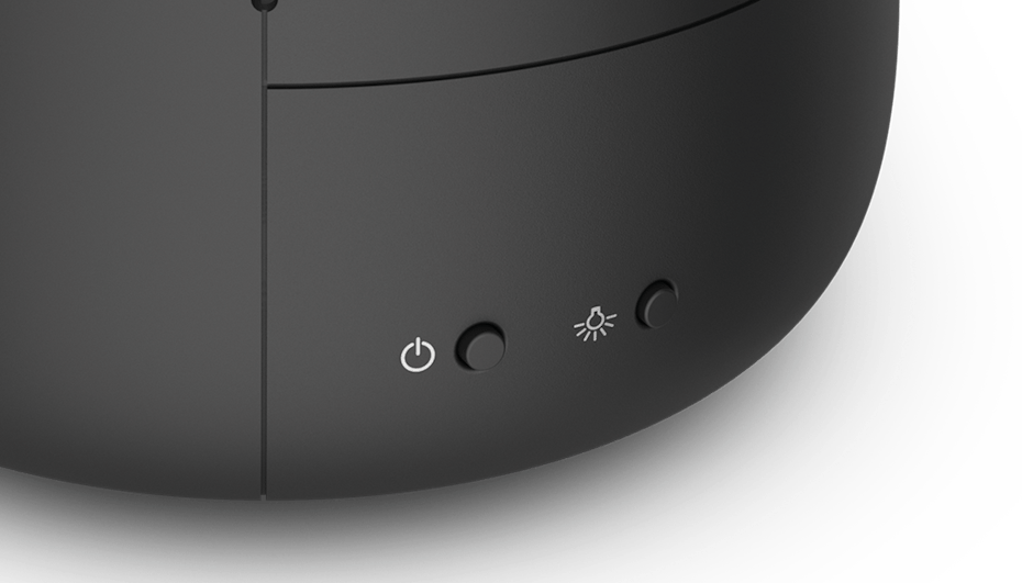 Close-Up image of the control buttons of Ben humidifier from Stadler Form