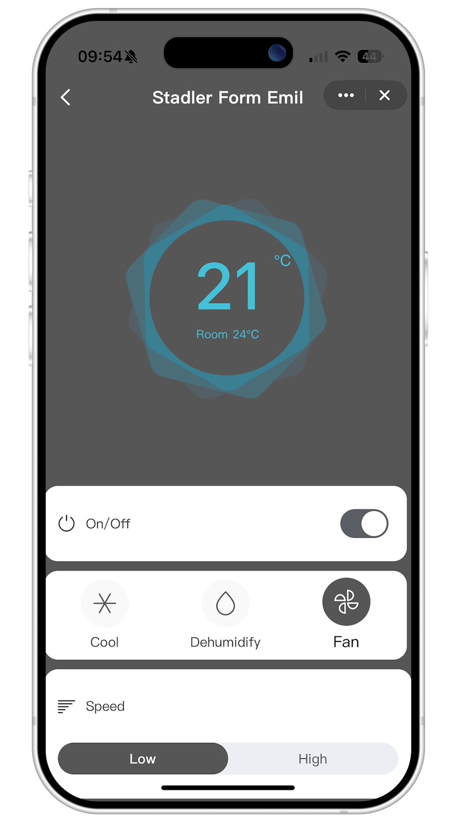 Stadler Form App Emil control panel