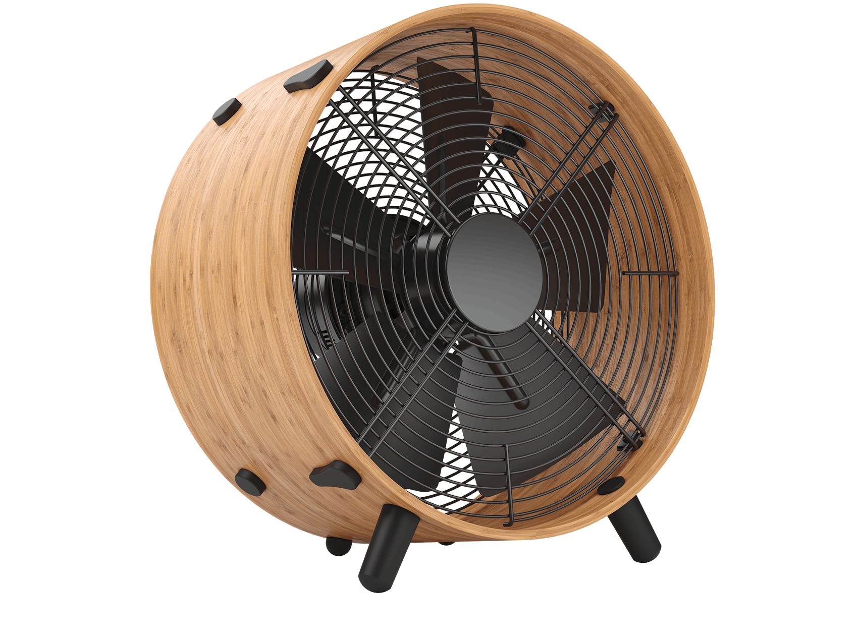 Otto bamboo fan by Stadler Form as perspective view