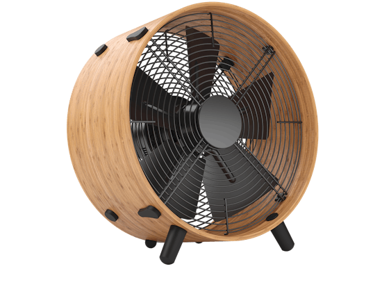 Ventilateur en bambou Otto par Stadler Form Ventilateur en bambou Otto par Stadler Form en vue en perspective
