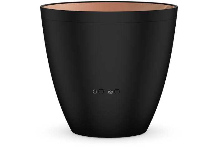 Zoe aroma diffuser by Stadler Form in black as front view