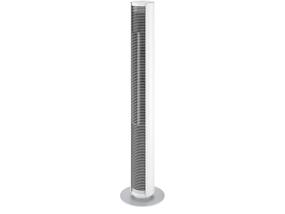 Peter tower fan by Stadler Form in white as perspective view