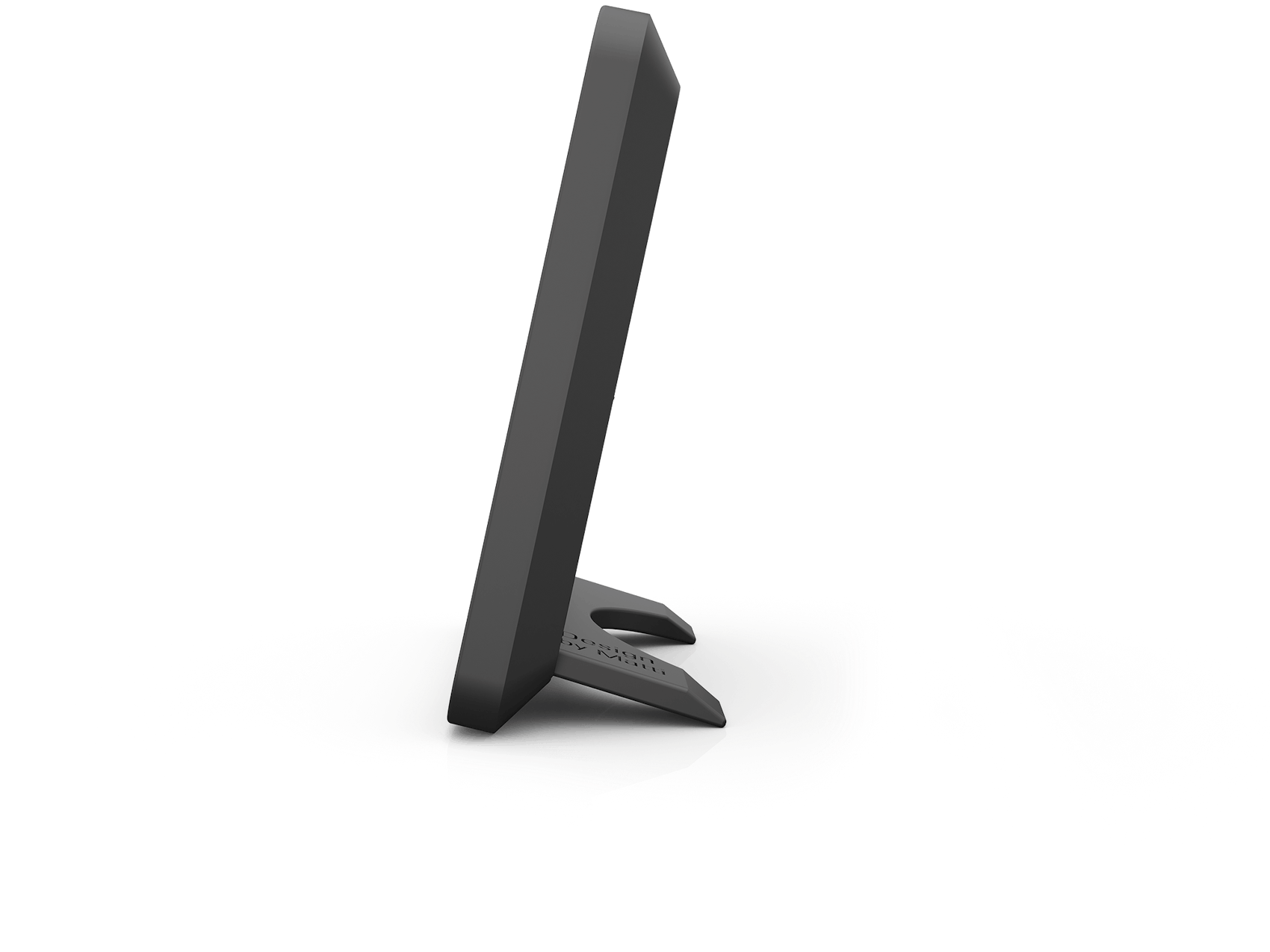 Selina little hygrometer by Stadler Form in black as side view
