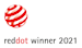 Logo reddot award 2021 for Zoe aroma diffuser in black by Stadler Form