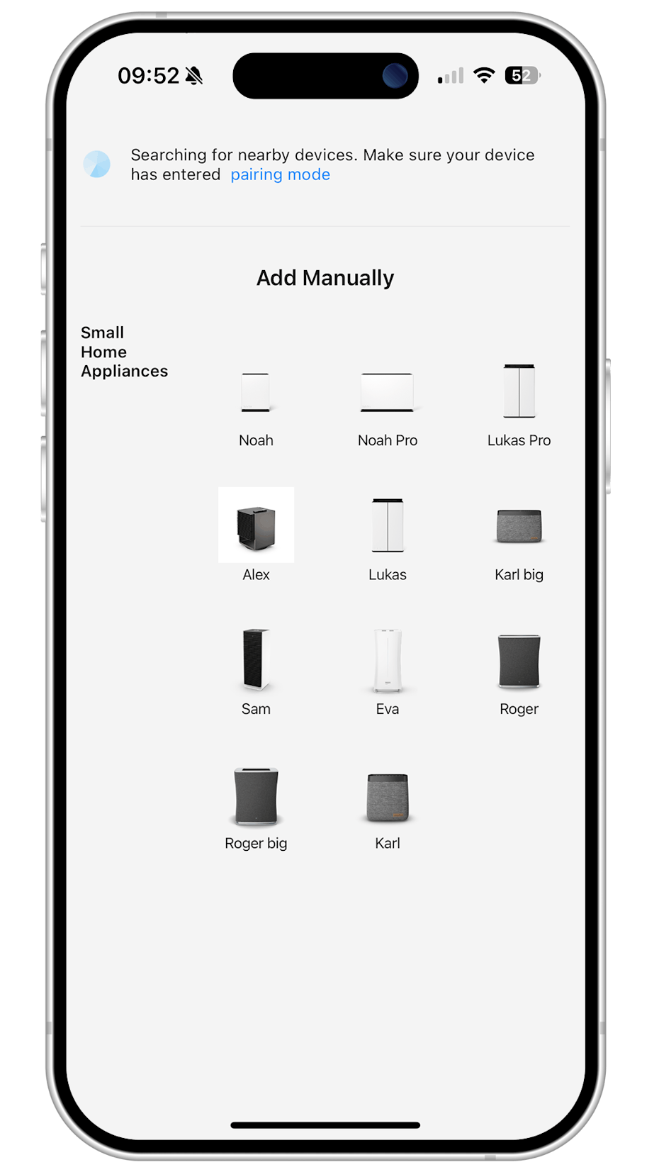 SF App manually add device SF App manually add device