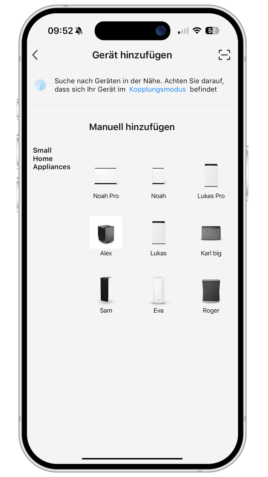 SF App Noah Pro manuell hinzufügen