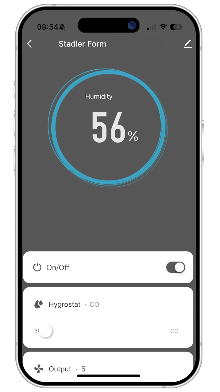 Stadler Form App control panel humidifier Eva Stadler Form App control panel humidifier Eva
