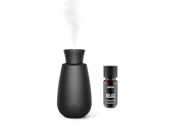 Stadler Form Ella Aroma-Diffuser in schwarz und Relax-Ätherisches Öl