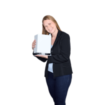 Nicole Iten Customer Service at Stadler Form with humidifier Anton Nicole Iten with Anton from Stadler Form