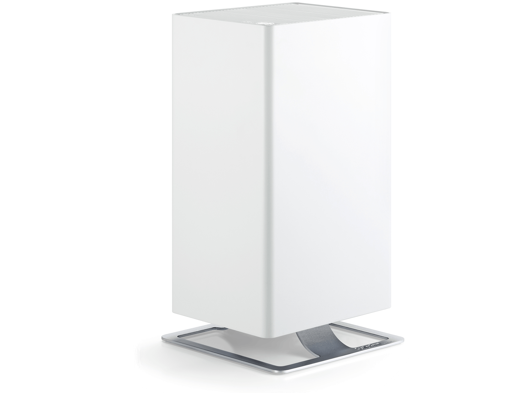 Viktor air purifier by Stadler Form in white as perspective view